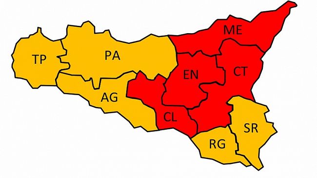 Sicilia, allerta rossa: aumenta il rischio di incendi