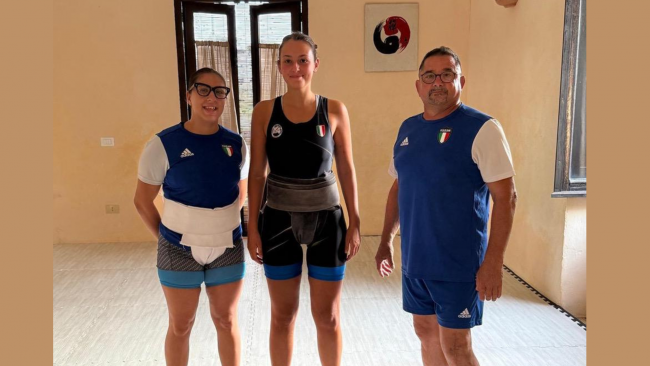 Pantelleria, due campionesse europee di sumo si allenano nel dojo YRNM