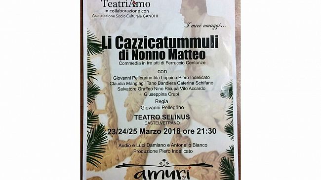 l teatro Selinus di Castelvetrano la commedia in tre atti di Ferruccio Centonze nell’ambito della rassegna teatrale di Piero Indelicato