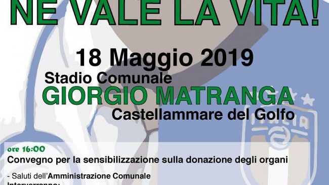 Castellammare, “Ne vale la vita”: convegno sulla donazione degli organi allo stadio Matranga