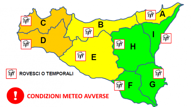 Allerta meteo arancione in Sicilia occidentale: scuole chiuse a Sciacca e Menfi