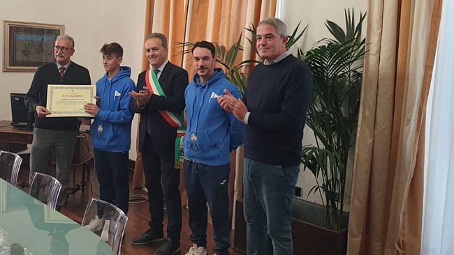 Società Canottieri Marsala, encomio del Sindaco a Gabriele Laudicina