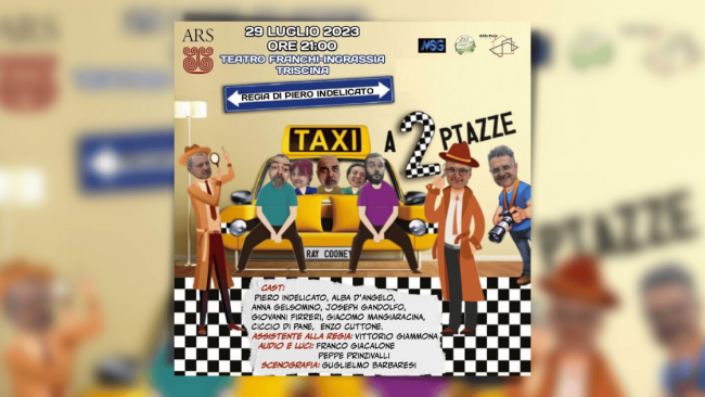  Triscina, nuovo spettacolo di Piero indelicato: “Taxi a due Piazze”