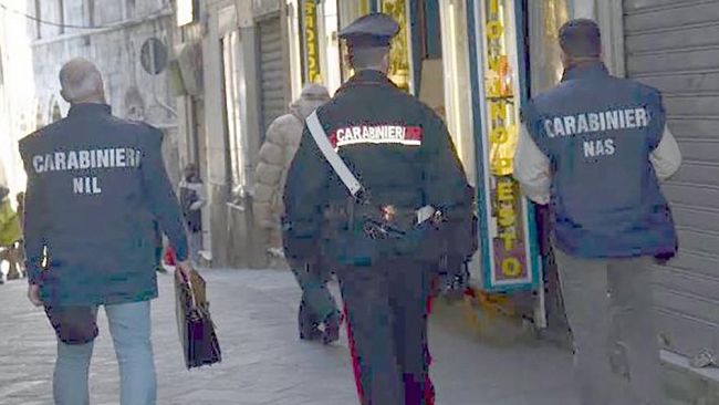 Mazara, controlli congiunti dei Carabinieri del Nas e Nil: una denuncia e sanzioni per 15.000,00 euro