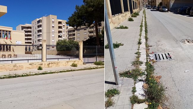 ​Trapani. Trascurata l’area intorno al plesso Vitocolonna