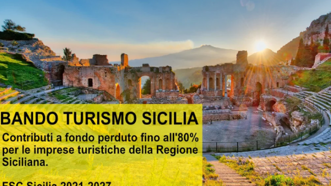 Bando da 135 milioni di euro per il turismo in Sicilia: sostegni a ristrutturazioni e nuovi progetti