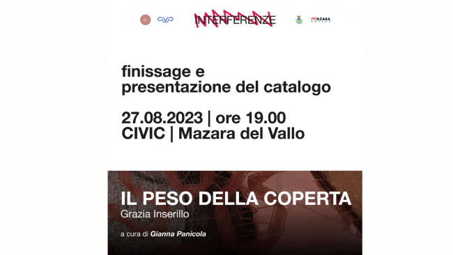 Mazara, domani al CIVIC finissage della mostra “Il Peso della Coperta” di Grazia Inserillo