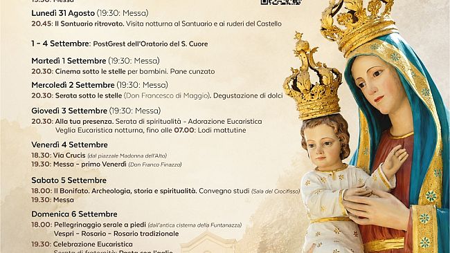 Alcamo si stringe alla Madonna dell'Alto, domani la conclusione dei festeggiamenti