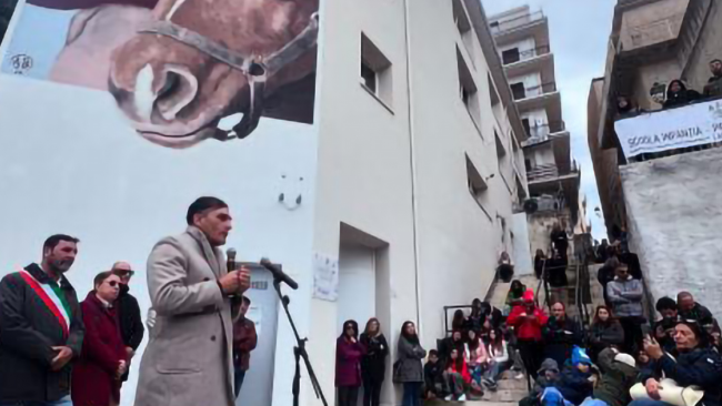 Legalità, a Lascari un murale in memoria di Giuseppe Di Matteo