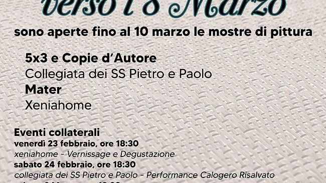 La Pro Loco Selinunte  propone Percorsi d'Arte e Performance artistiche per celebrare la donna