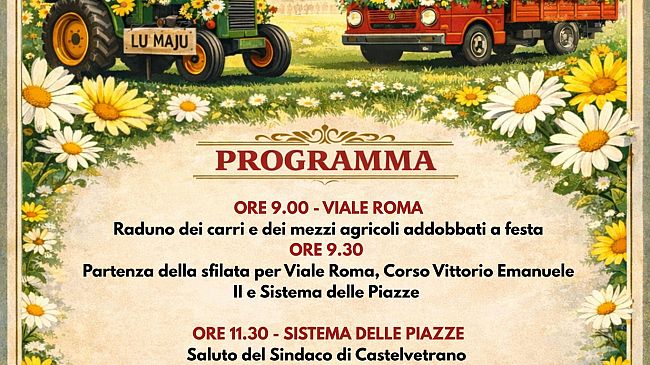 Domani torna la sfilata dei carri per il 1 maggio