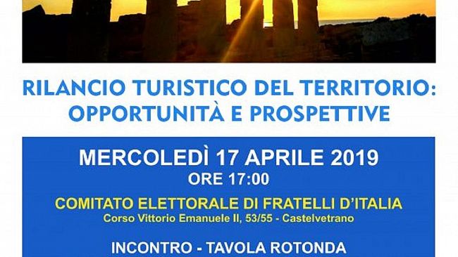 L’assessore regionale Pappalardo a sostegno di Davide Brillo incontrerà gli operatori turistici