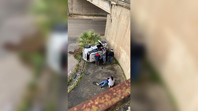 Auto precipita da viadotto nei pressi dell’ospedale di ​Salemi