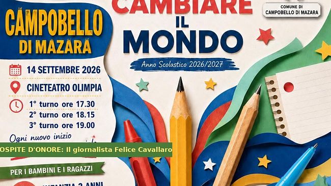 A Campobello per la prima volta una cerimonia per l'inizio del nuovo anno scolastico