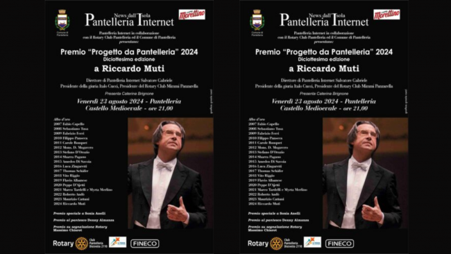 ​Premio Progetto da Pantelleria a Riccardo Muti, preciso artigiano della musica 
