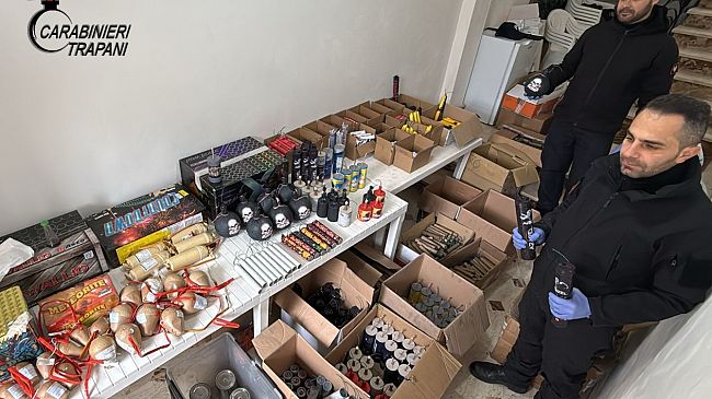 Operazione “Last Delivery”: sequestrati oltre 200 chili di esplosivo in un laboratorio artigianale nel trapanese