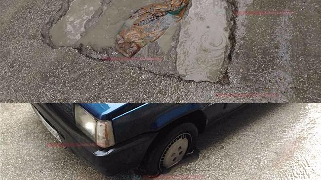Mazara, con la pioggia le buche delle strade scompaiono creando però danni ai veicoli