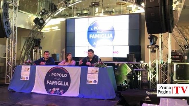 VIDEO – Adinolfi presenta a Castelvetrano la proposta di legge sul reddito di maternità