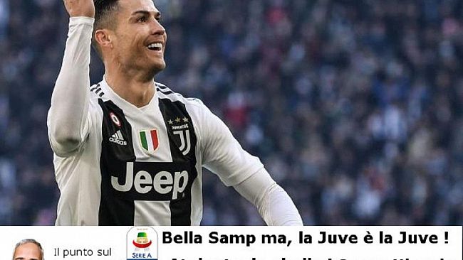 Bella Samp ma, la Juve è la Juve ! Atalanta da sballo ! Roma da trasferta. All’Inter basta un gol ! Ritorna il Pipita