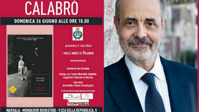 Antonio Calabrò presenta a Marsala “I mille morti di Palermo”
