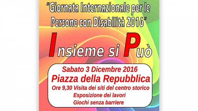 Marsala, 3 dicembre: giornata internazionale per le persone con disabilità