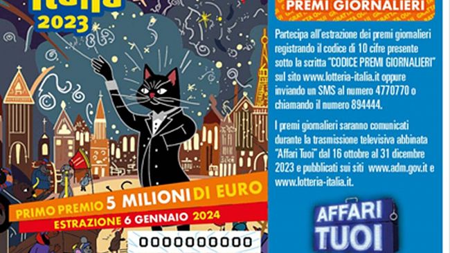 ​Lotteria Italia 2023, Sicilia: vendite in aumento in tutta l’isola, raggiunta quota 348.820 biglietti (+14,5%)
