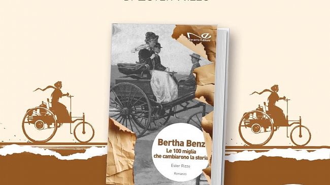Oggi all'Ex Eca il nuovo libro di Ester Rizzo “BERTHA BENZ Le 100 miglia che cambiarono la storia