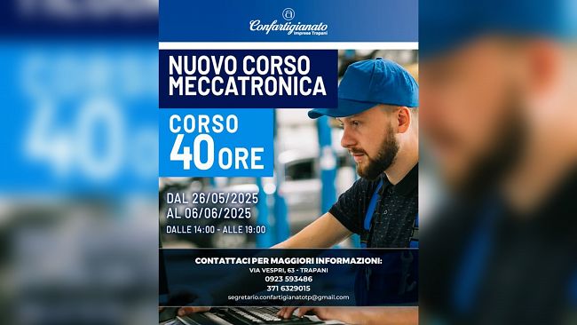 Confartigianato Imprese Trapani: al via un nuovo Corso di Meccatronica