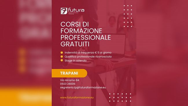Trapani, l'ente di formazione Futura lancia 22 corsi professionali gratuiti