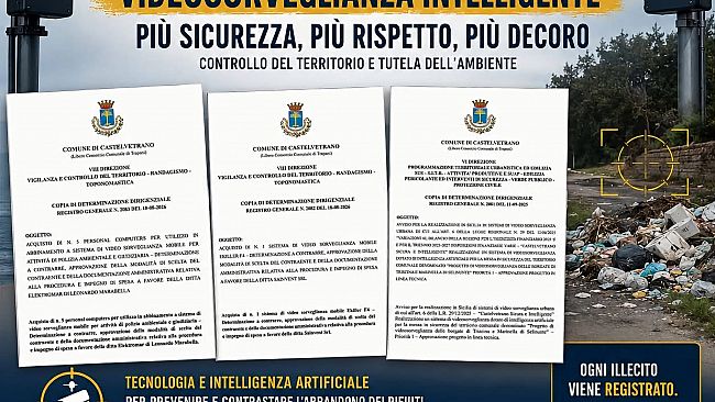 Foto trappole contro gli abbandoni dei rifiuti
