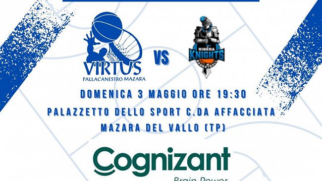 Basket, domenica la partita tra Virtus Mazara e Ribera Knights