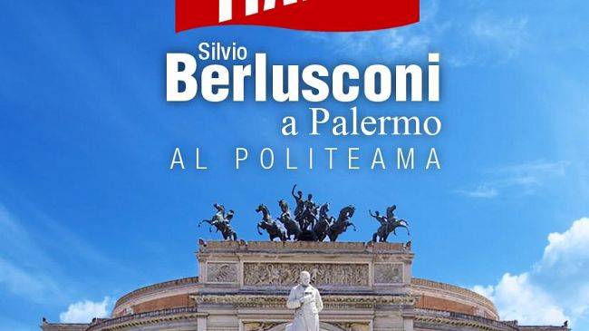 TRAPANI – Sabato Berlusconi a Palermo: da Trapani un pullman per assistere