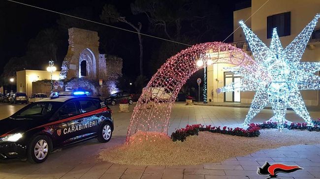 Mazara, controlli dei carabinieri in prossimità delle festività natalizie