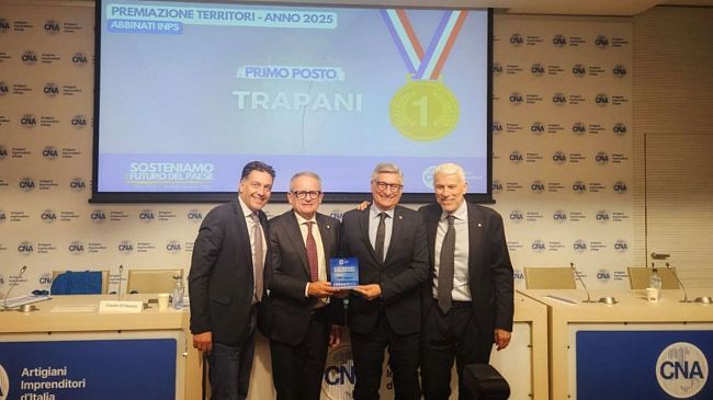Cna Trapani da record. Orlando (alcamese) e Cicala premiati dai vertici nazionali della confederazione