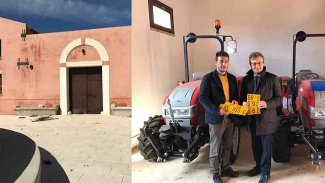 Castelvetrano, Consegnati due trattori alla Cooperativa Rita Atria Libera Terra, che gestisce il baglio sito in contrada Seggio Torre