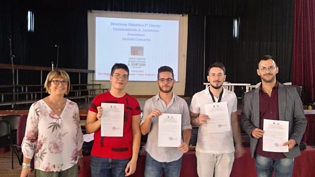 Lezione-concerto al “II Circolo R.Settimo” con il Conservatorio “Scontrino” di Trapani