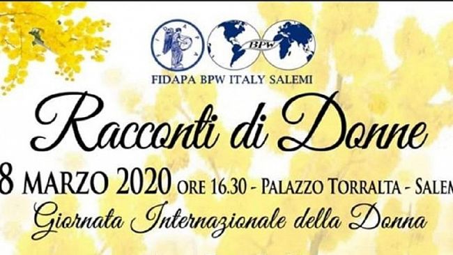 Salemi. Domenica 8 marzo appuntamento con “Racconti di donne”, in occasione della Festa della donna