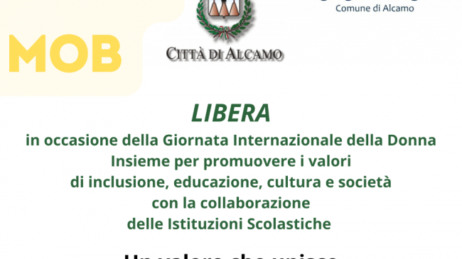 Alcamo celebra l’8 marzo con il flash mob “Libera”: scuole e cittadinanza unite per i diritti delle donne