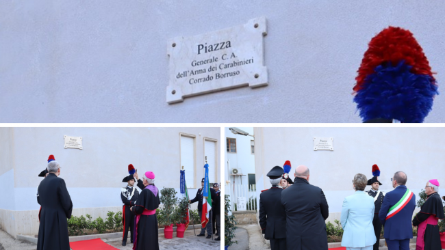 Castellammare, intitolata Piazza della Repubblica al Generale di Corpo d’Armata Corrado Borruso