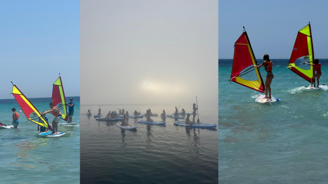 Mazara, 25 studenti del Liceo Adria-Ballatore in acqua tra sup e windsurf
