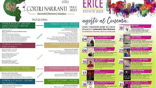 A Erice un variegato programma di eventi per l’estate 2023