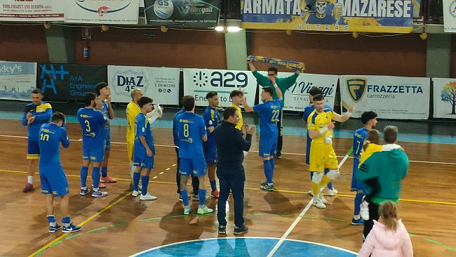 Futsal Mazara, torna alla vittoria in casa battendo 2-0 la forte Gear Piazza Armerina  