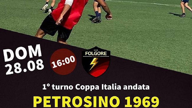 Folgore, esordio in casa del Carini nel campionato di Promozione