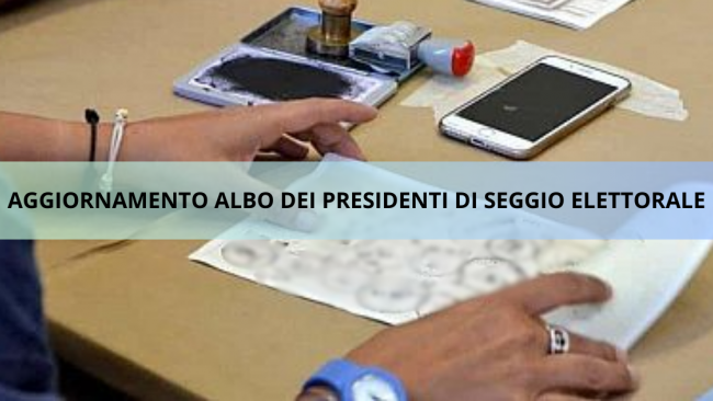 Albo presidenti di seggio: al via l'aggiornamento