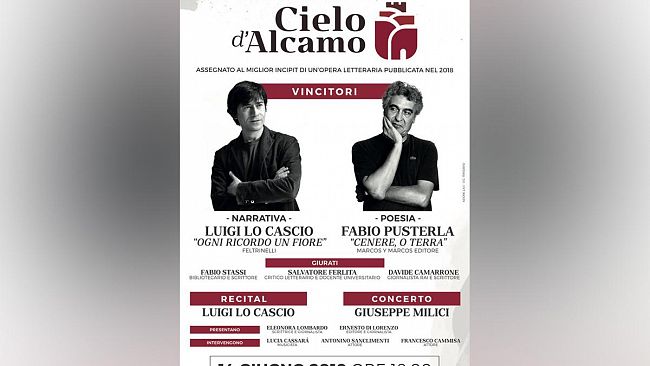 14 giugno, la prestigiosa cerimonia del “Premio letterario Cielo d’Alcamo”