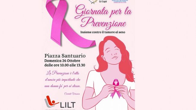 ​Prevenzione del tumore al seno, giornata di sensibilizzazione a San Vito Lo Capo
