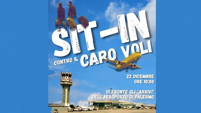 Caro voli, esplode la protesta: lunedì sit-in all'aeroporto di Palermo