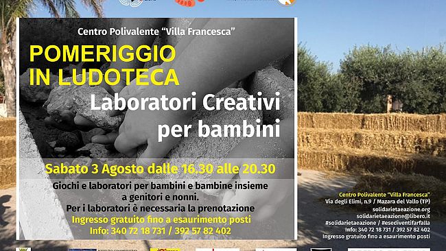 “E se diventi farfalla”/ Un pomeriggio in ludoteca / giochi e laboratori creativi per bambini