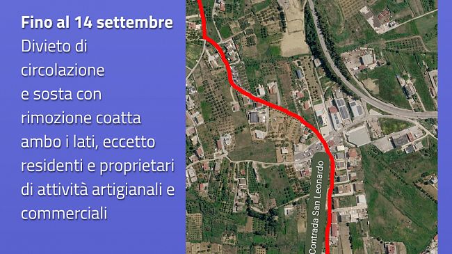 Alcamo, lavori in corso per la linea elettrica: divieti e limitazioni fino al 25 settembre in alcune strade