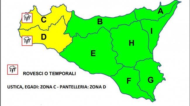 Allerta gialla, rischio meteo-idrogeologico per l’intera giornata di oggi in Provincia 
